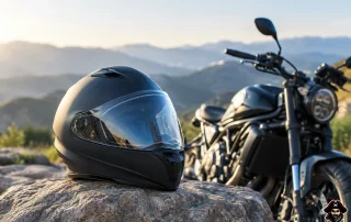 Motorcycle Helmets Built for Less Bulk