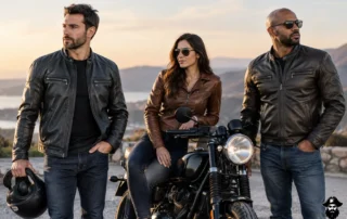 Leather Jacket Fit Examples for Real Riders